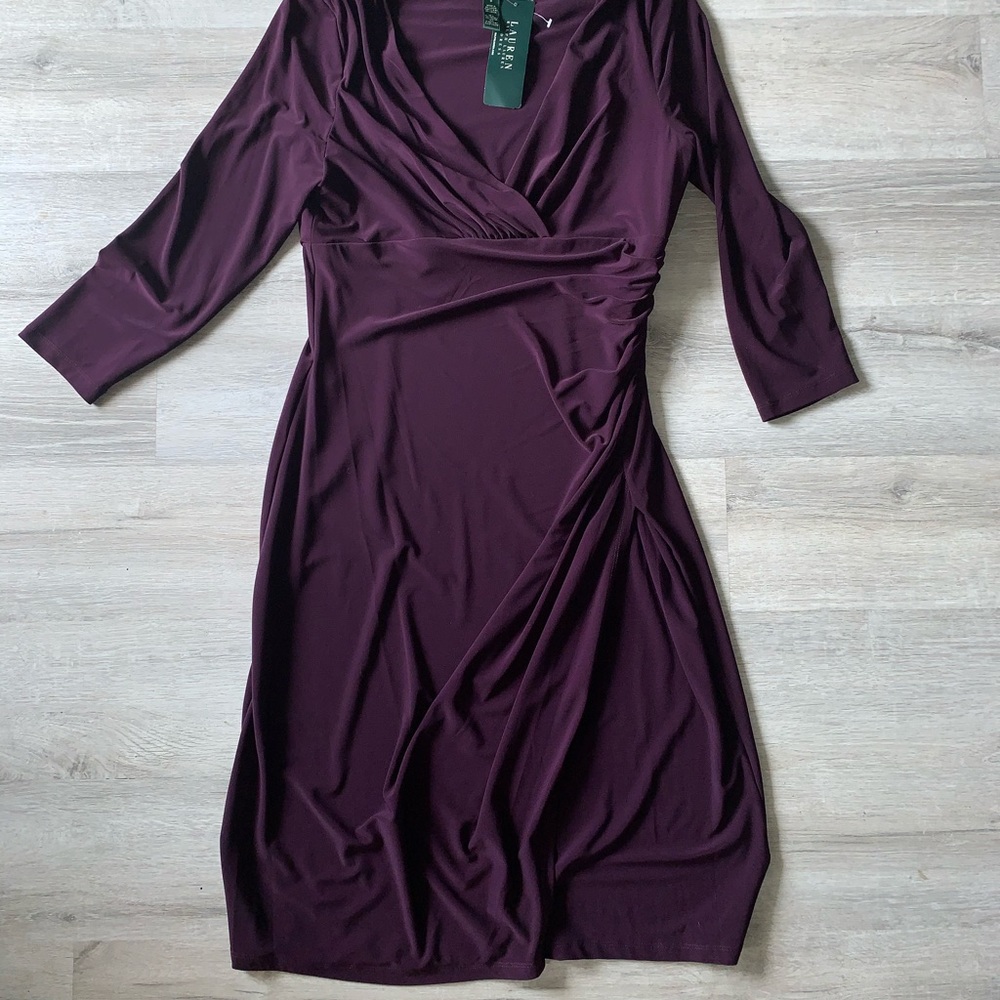 Lauren by Ralph Lauren wrap dress asymmetrical